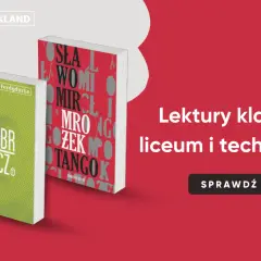 Dwie książki, jedna zielona z napisem "Gombrowicz", druga czerwona z napisem "Tango".