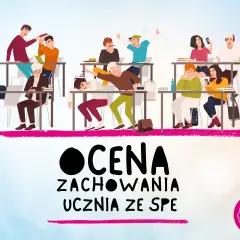 Ilustracja przedstawia uczniów w ławkach szkolnych, jedni są aktywni, inni znudzeni lub rozproszeni.