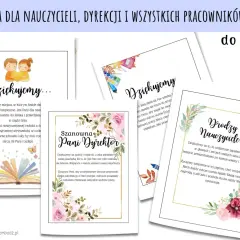 Wzruszające podziękowania dla wychowawcy, z życzeniami radości, wytrwałości i zdrowia.