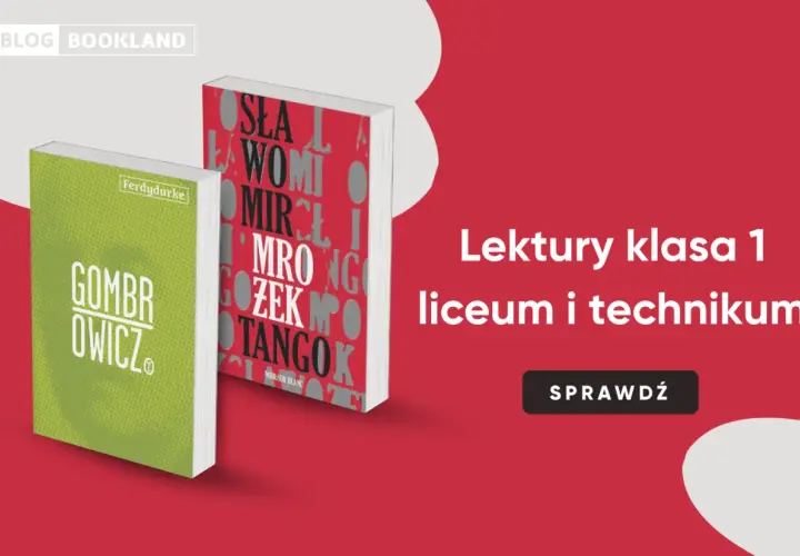 Dwie książki, jedna zielona z napisem "Gombrowicz", druga czerwona z napisem "Tango".