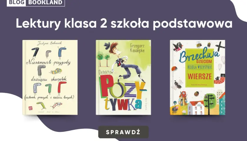 Trzy okładki książek dla dzieci: "Niesamowite przygody dziesięciu skarpetek", "Detektyw Pozytywka" i "Brzechwa dzieciom".