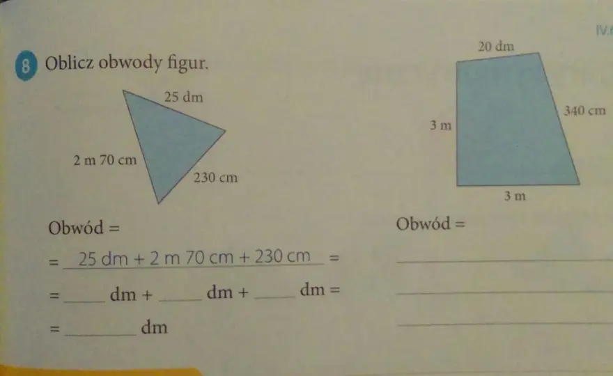 Obwód figur w klasie 3 - Jak liczyć krok po kroku?