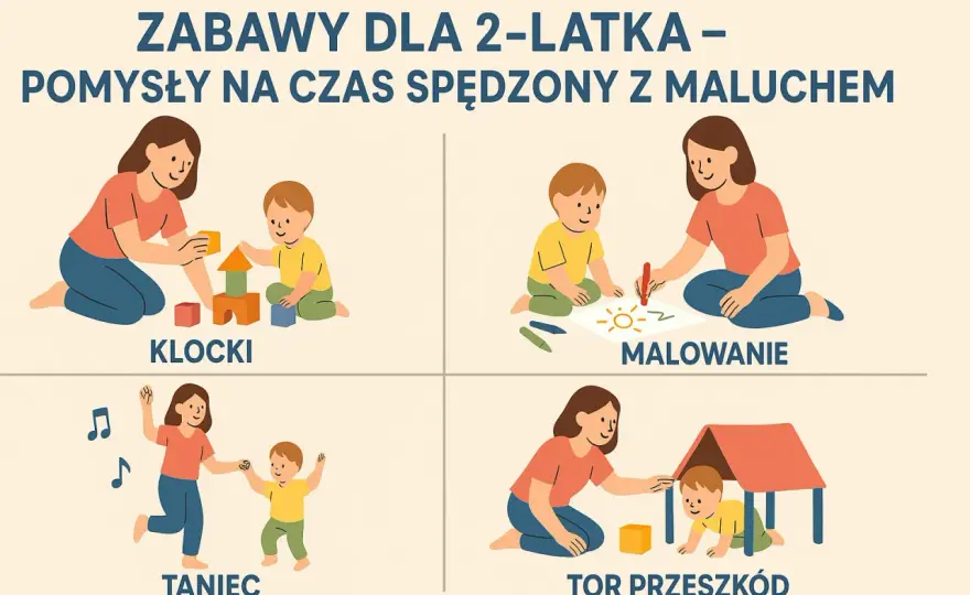Zabawy dla dwulatka w domu - 20+ pomysłów bez nudy!