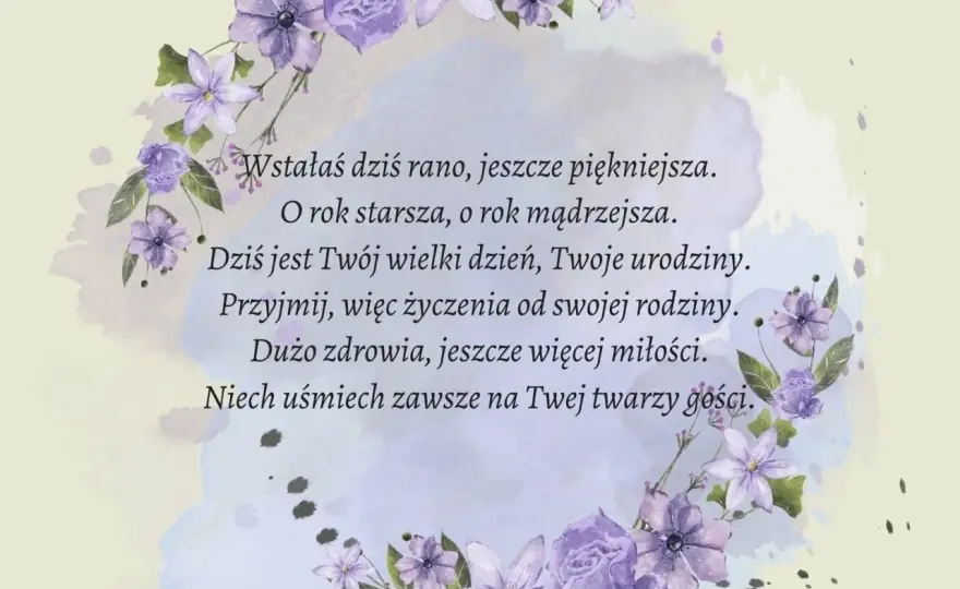 Wiersz rodzinny - prosty sposób na wzruszające życzenia