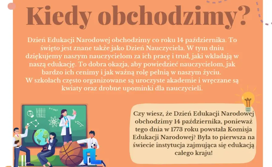 Dzień Edukacji Narodowej - Co świętujemy 14.10?