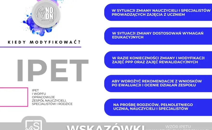 IPET i WOPFU - Klucz do wsparcia ucznia ze SPE?