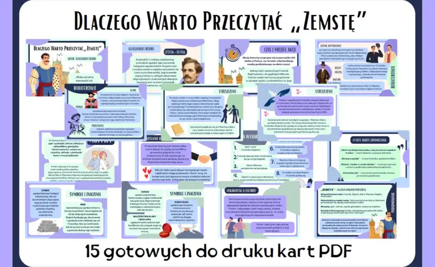 Zemsta - bohaterowie. Jak ich zapamiętać?