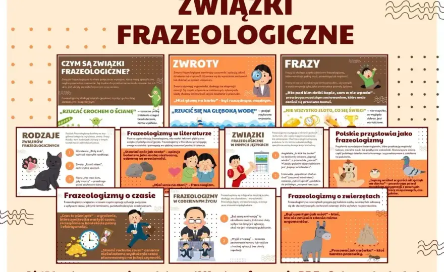 Frazeologia w lekturach - Jak odróżnić przysłowie od idiomu?