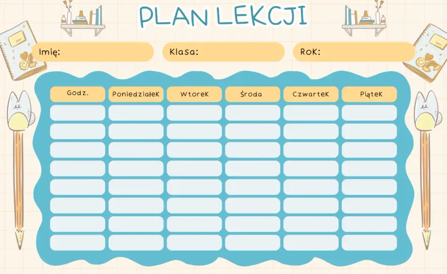 Plan lekcji klasa 4 – przedmioty, zmiany, jak się przygotować?