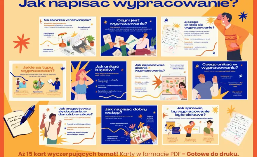 Wypracowanie - Jak napisać, żeby dostać 5? Prosty schemat