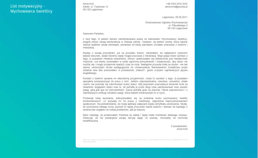 Jak napisać list do wychowawczyni? Praktyczny poradnik i wzory