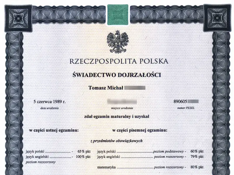 świadectwa kolekcjonerskie ostrzeżenie