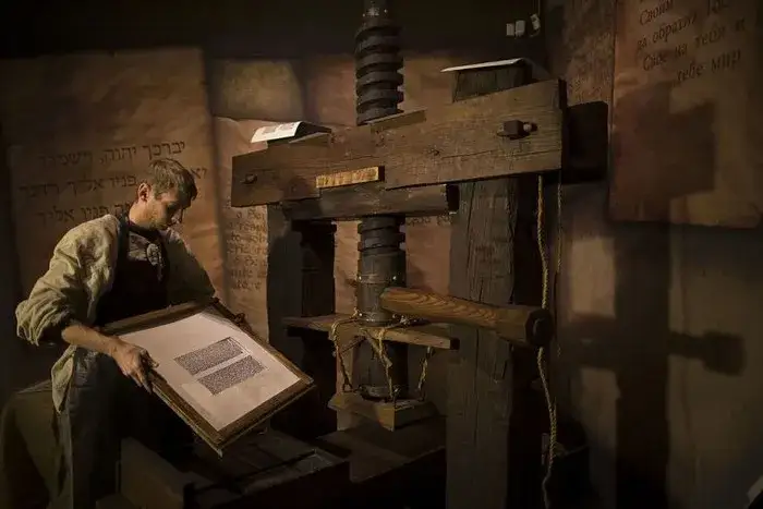 Jan Gutenberg wynalazek prasa drukarska