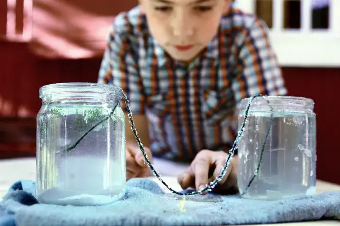 materiały do hodowli kryształów soli